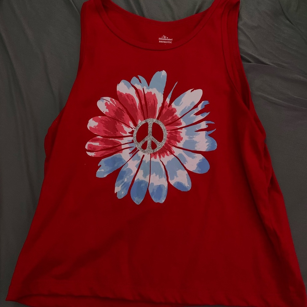 Kids 4th of July Tank Size Large (10-12)
